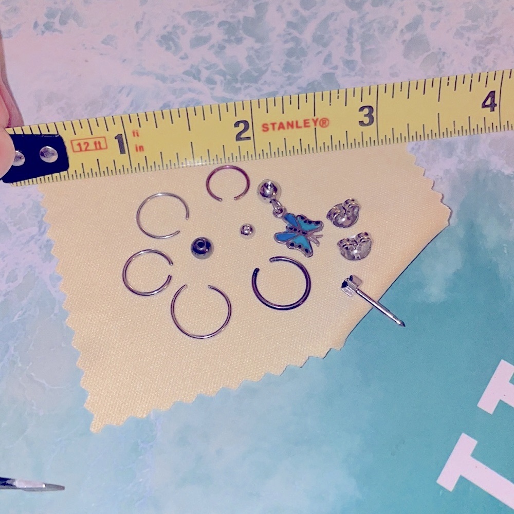 š„³Piercing Jewelry~rings, studs ear/belly button lotš„³ EUC - Picture 3 of 3